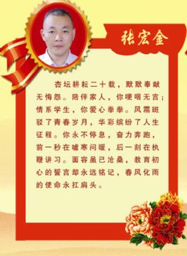张宏金―2018-2019年度教书育人模范